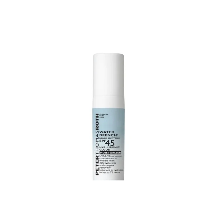 آبرسان پیترتوماس مرطوبکننده و ضدآفتاب پیترتوماس راث Water Drench SPF 45 – آبرسانی عمیق و محافظت کامل از پوست. خرید از سوییتی شاپ