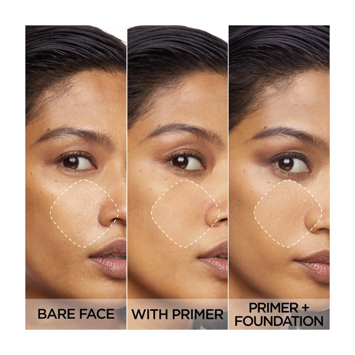 پرایمر لورال پرایمر مات کننده 24 ساعته لورال (L'Oreal Prime Lab 24H Matte Setter) – مناسب پوستهای چرب و مختلط، حاوی سالیسیلیک اسید و LHA، با ماندگاری 24 ساعته و فرمولاسیون سبک.