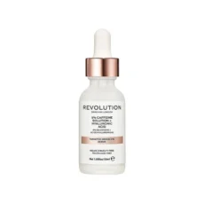 سرم دور چشم رولوشن حاوی کافئین و هیالورونیک اسید Revolution Skincare برای کاهش تیرگی و پف دور چشم.