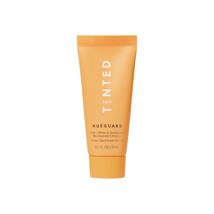 IMG_6498 ضد آفتاب و پرایمر مینرال هیوگارد با SPF 30، بافت سبک، بدون وایتکست و رنگ طبیعی برای محافظت از پوست و آمادهسازی آن برای آرایش.
