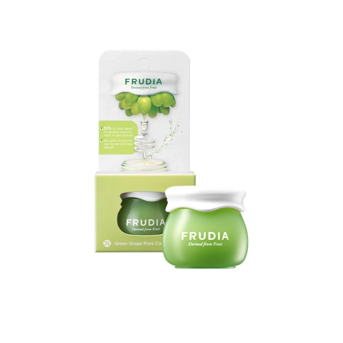 IMG_8787 کرم کنترل منافذ مینی فرودیا FRUDIA Green Grape Pore Control Cream